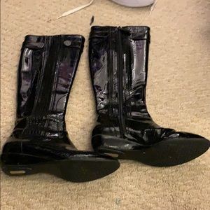 Cole Haan Boots Black Patent Leather